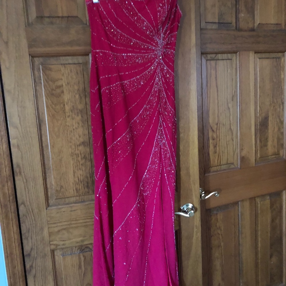 Fuschia with crystals and beads